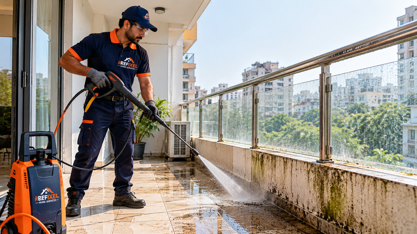 Balcony Deep Pressure Wash